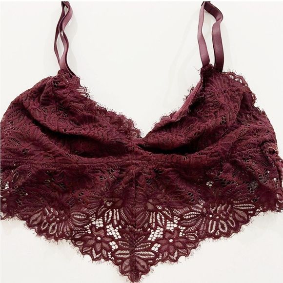aerie Other - Wine red aerie lace bralette - M